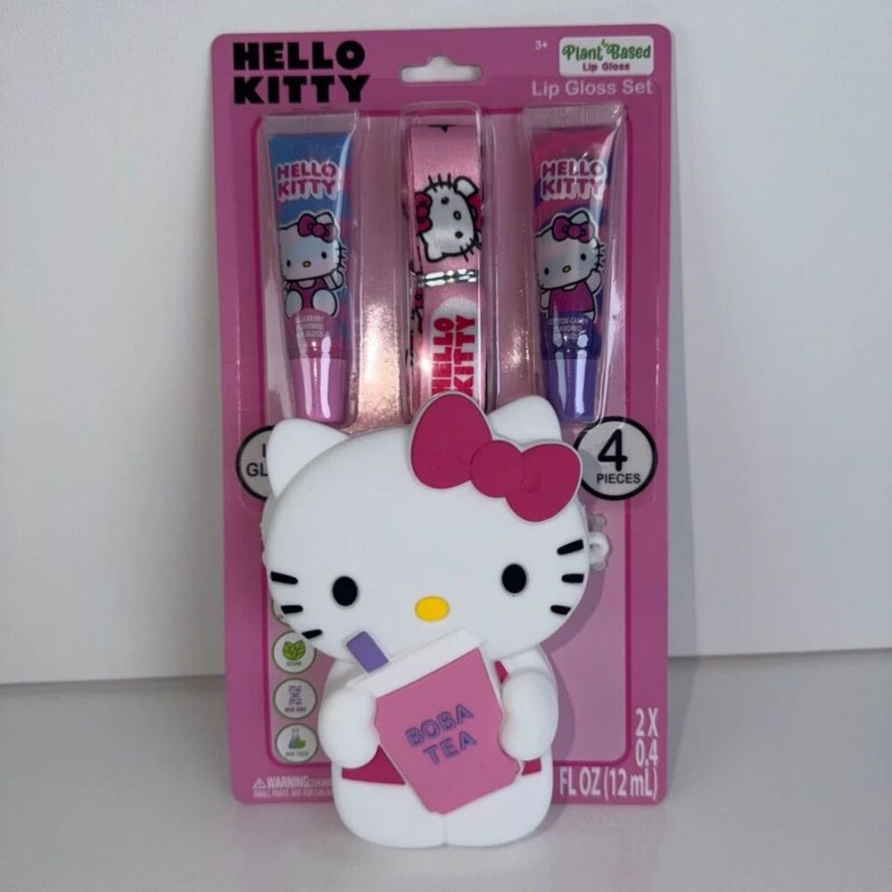 🔥👜Hello Kitty Pink White Silicone Boba Tea Bag with Bow